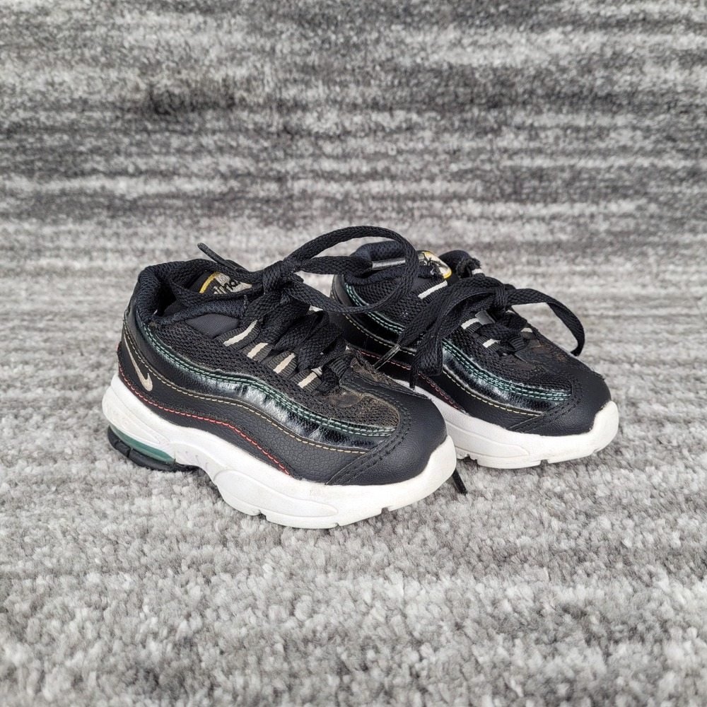 Nike Air Max 95 Toddler Shoes Black Green Red‎ CQ9744 001 Size 5C